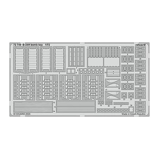 eduard 72740 1 72 b 24h bomb bay photo etch for airfix