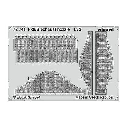 eduard 72741 1 72 f 35b exhaust nozzle photo etch set for tamiya