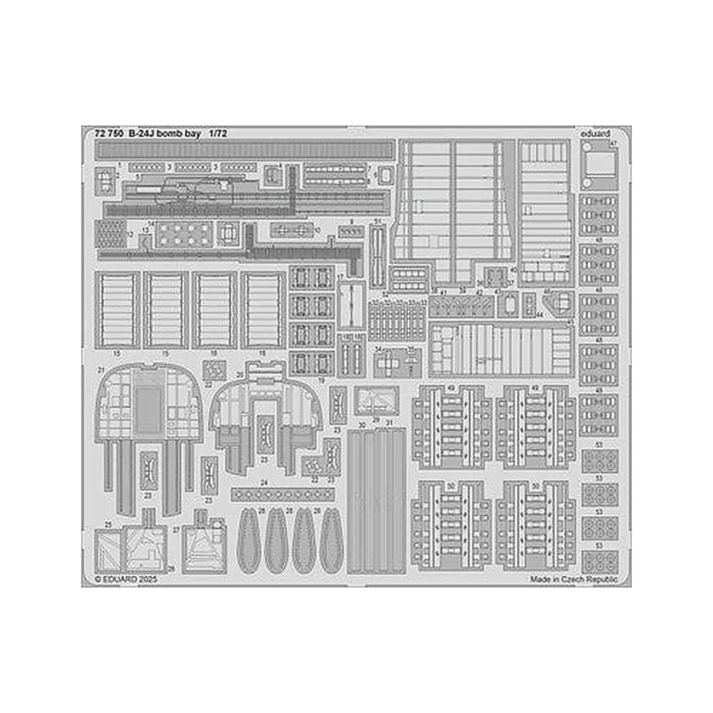 eduard 72750 1 72 b 24j bomb bay for hasegawa