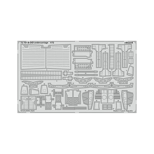 eduard 72751 1 72 b 24d undercarriage photo etched set for airfix