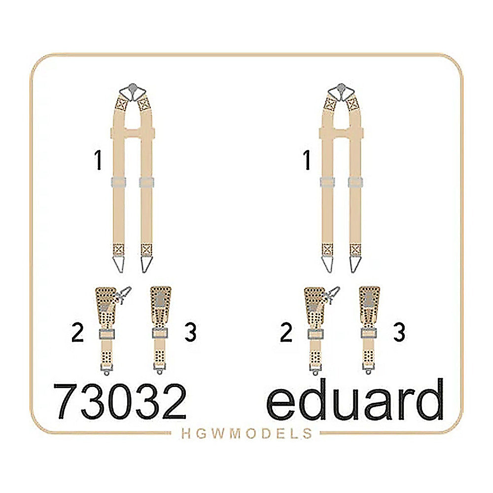 eduard 73032 1 72 seatbelts super fabric type luftwaffe bombers wwii