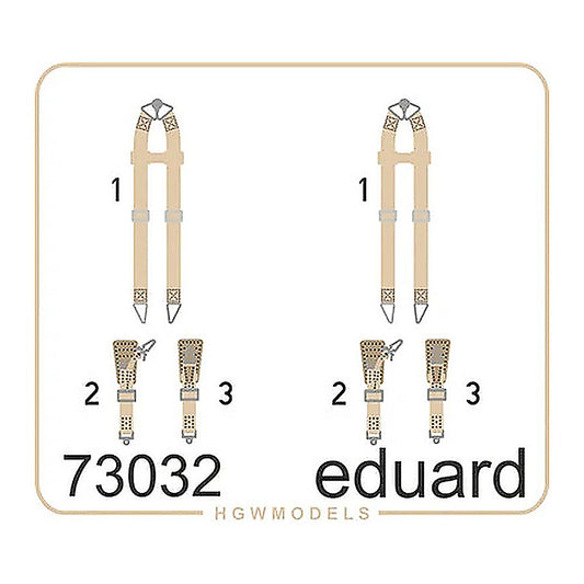 eduard 73032 1 72 seatbelts super fabric type luftwaffe bombers wwii