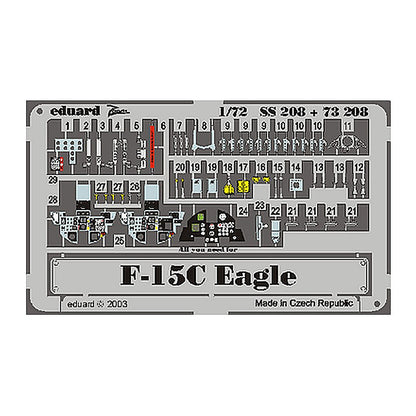 eduard 73208 1 72 f 15c eagle for hasegawa pre painted
