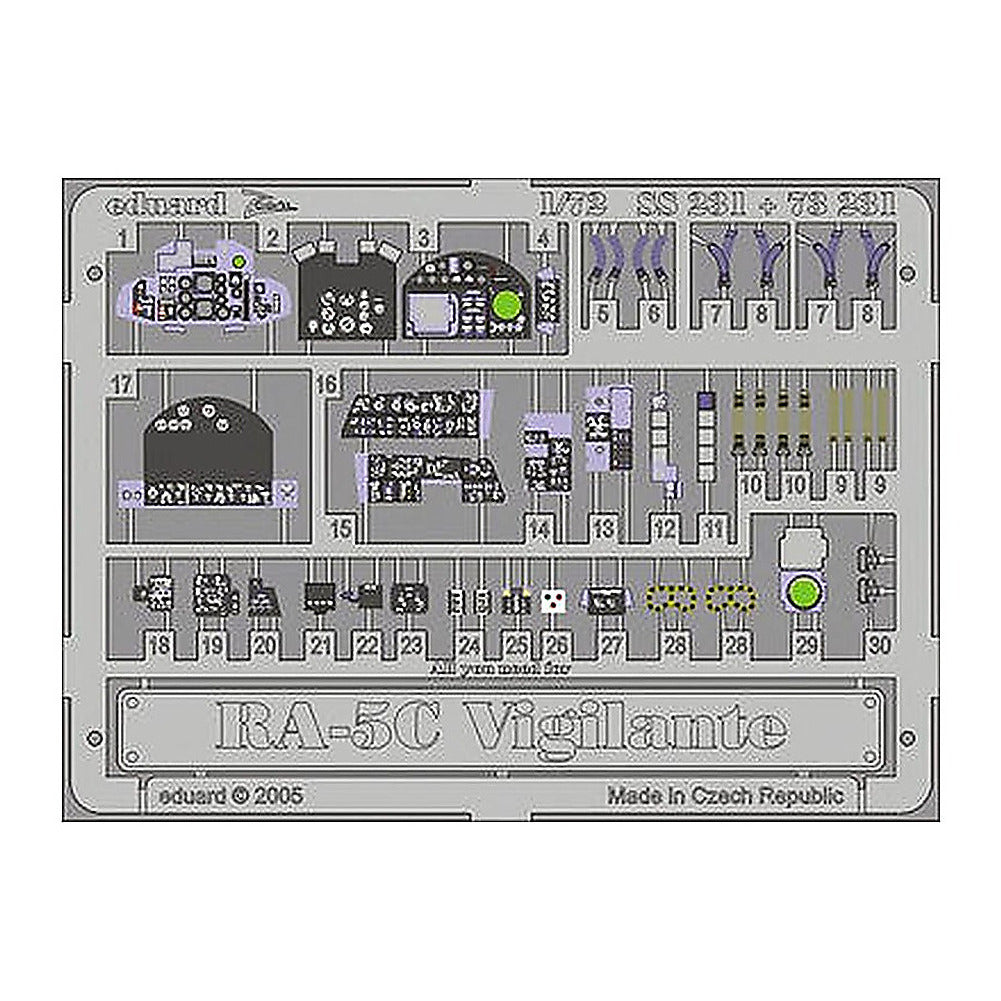 eduard 73231 1 72 for trp pre painted photo etch detail set