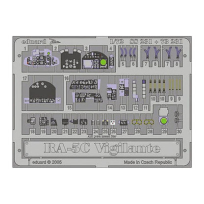 eduard 73231 1 72 for trp pre painted photo etch detail set