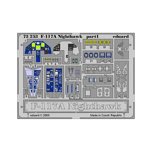 eduard 73253 1 72 nighthawk for hasegawa pre painted