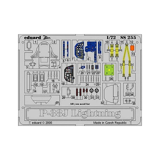 eduard 73255 1 72 for academy pre painted