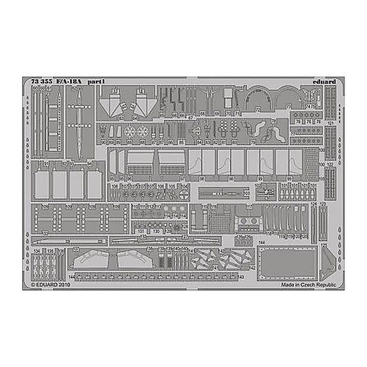 eduard 73355 1 72 f a 18a photo etched set for academy