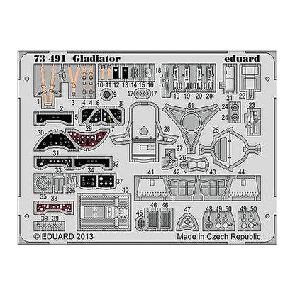 eduard 73491 1 72 gladiator for air pre painted