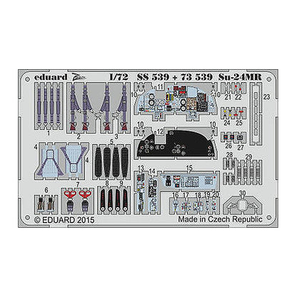 eduard 73539 1 72 for trp pre painted photo etch detail set