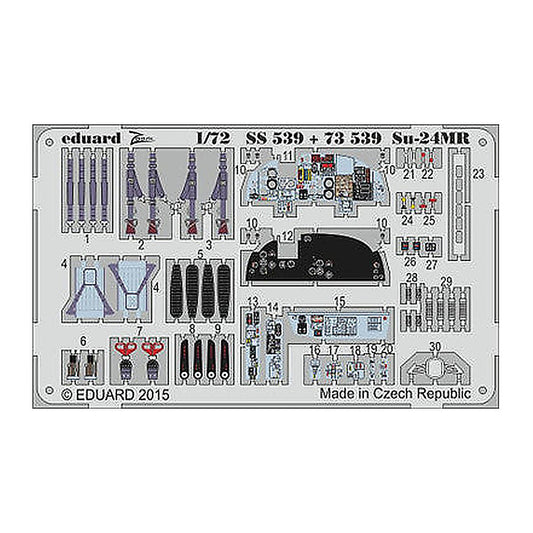 eduard 73539 1 72 for trp pre painted photo etch detail set