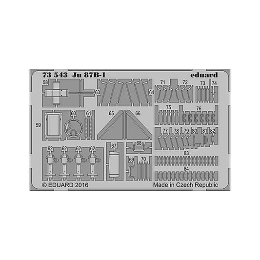 eduard 73543 1 72 ju 87b 1 photo etched set for airfix