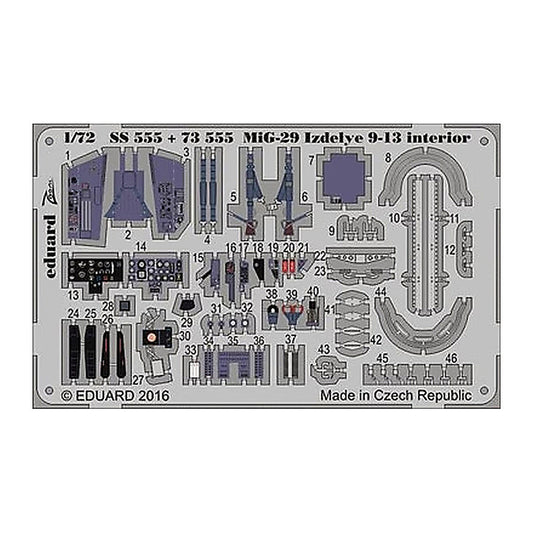 eduard 73555 1 72 izdelye 9 13 for zve pre painted