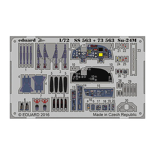 eduard 73563 1 72 for trp pre painted photo etch detail set