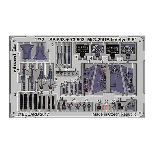 eduard 73593 1 72 izdelye 9 51 for trp pre painted