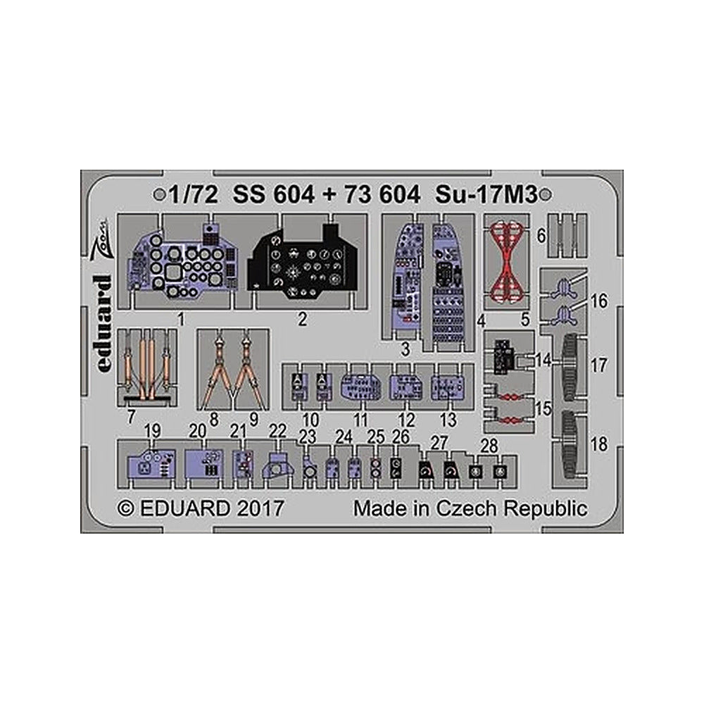 eduard 73604 1 72 for mov pre painted photo etch detail set