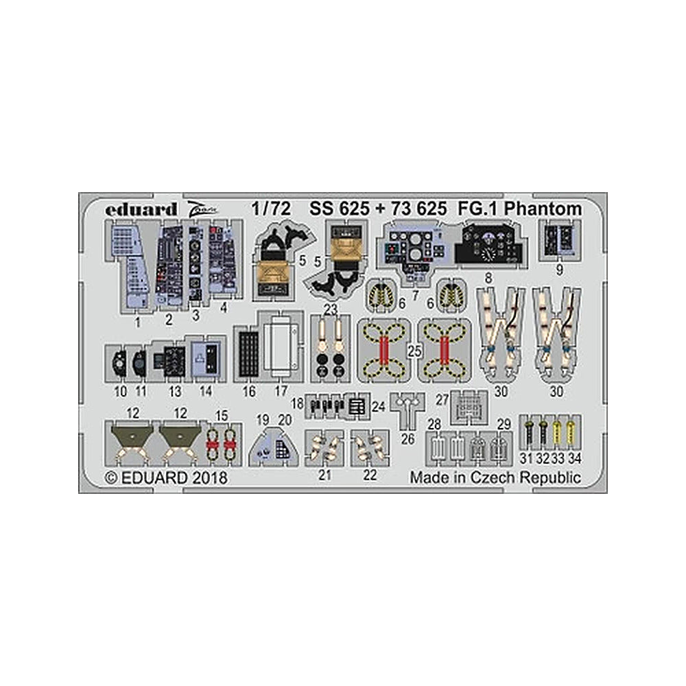 eduard 73625 1 72 fg 1 phantom photo etched set for airfix