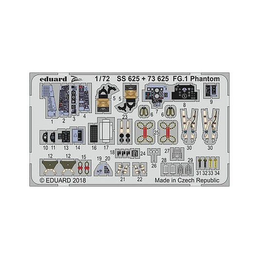eduard 73625 1 72 fg 1 phantom photo etched set for airfix