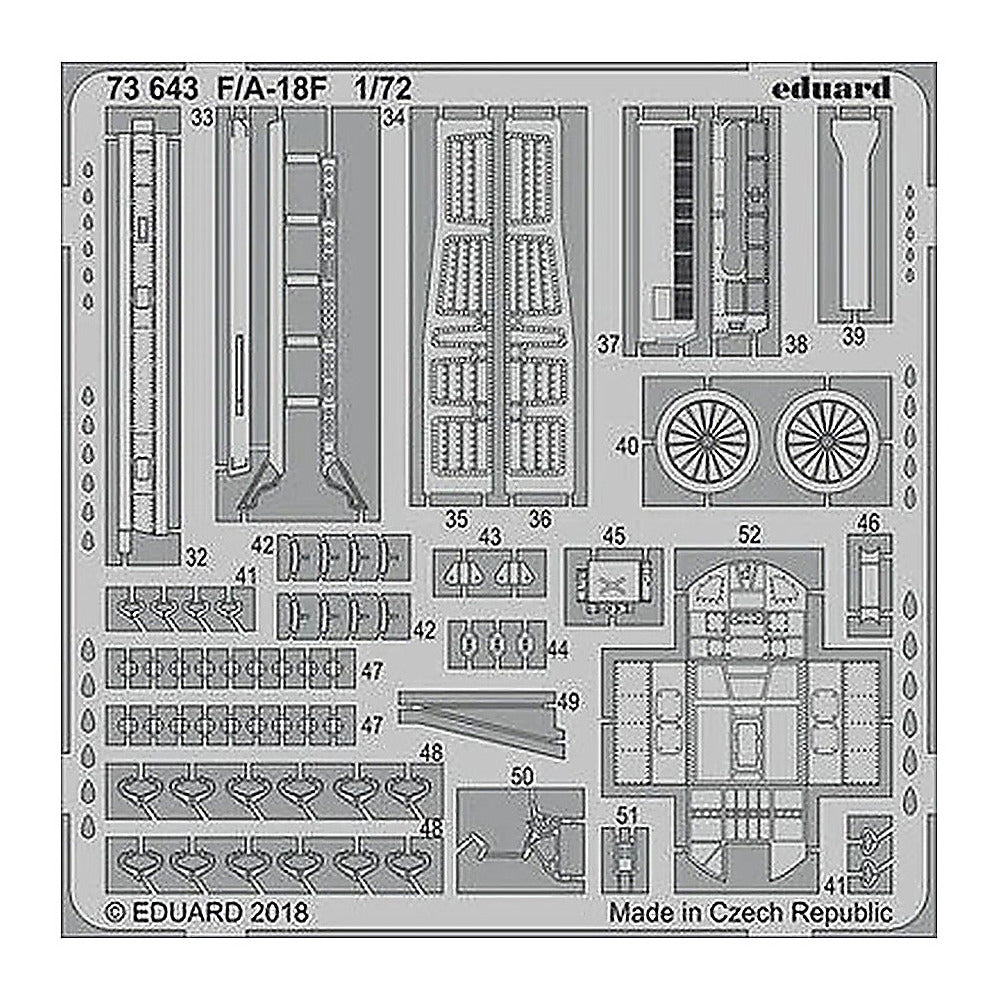 eduard 73643 1 72 f a 18f for academy pre painted