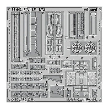 eduard 73643 1 72 f a 18f for academy pre painted