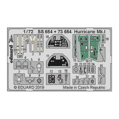 eduard 73654 1 72 hurricane mk i for ahy pre painted