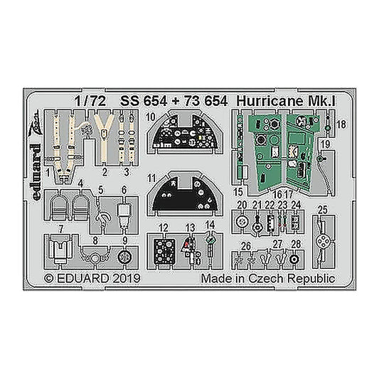 eduard 73654 1 72 hurricane mk i for ahy pre painted
