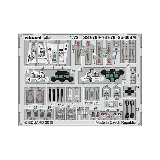 eduard 73676 1 72 for zve pre painted photo etch detail set
