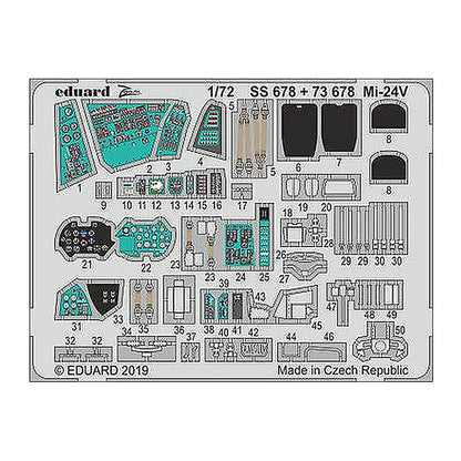 eduard 73678 1 72 for zve pre painted photo etch detail set