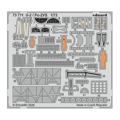 eduard 73711 1 72 u 2 po 2vs for icm photo etch detail set