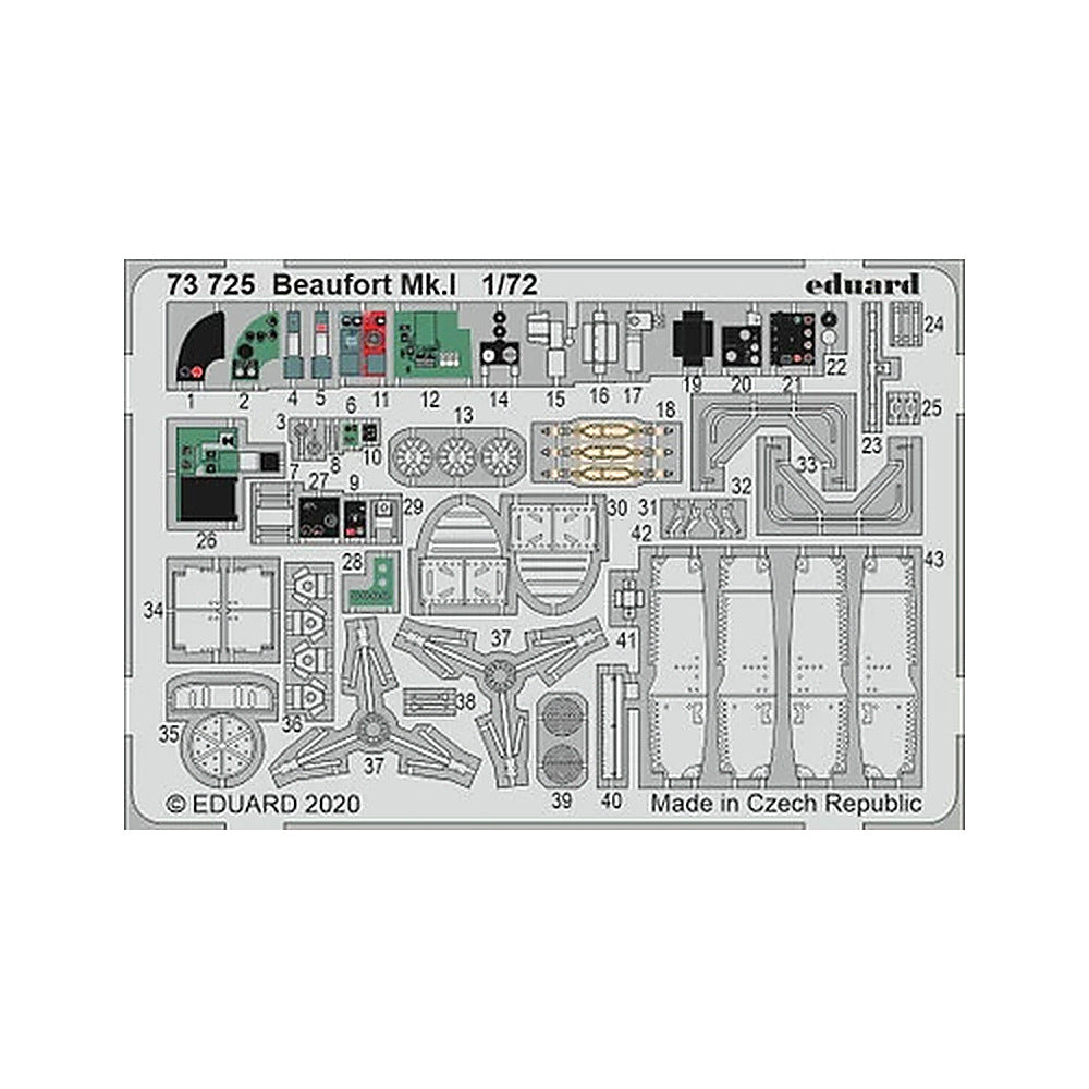 eduard 73725 1 72 beaufort mk i for air pre painted