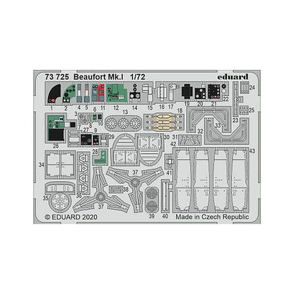 eduard 73725 1 72 beaufort mk i for air pre painted