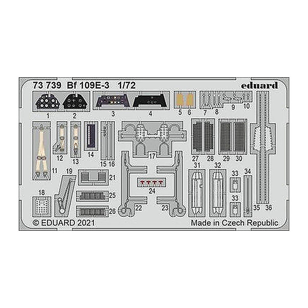 eduard 73739 1 72 for shy pre painted photo etch detail set
