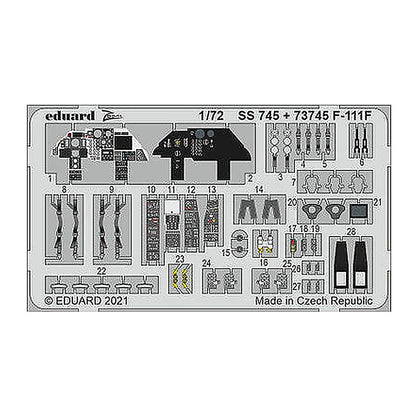 eduard 73745 1 72 for hasegawa hobby 2000 pre painted
