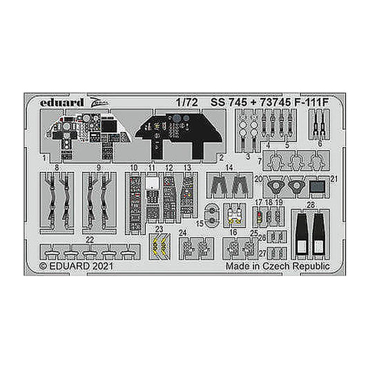 eduard 73745 1 72 for hasegawa hobby 2000 pre painted