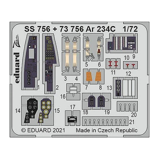 eduard 73756 1 72 for dml hobby 2000 pre painted