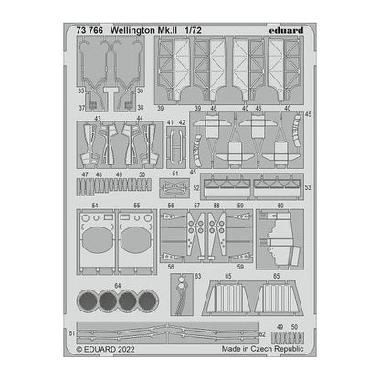 eduard 73766 1 72 wellington mk ii for air pre painted
