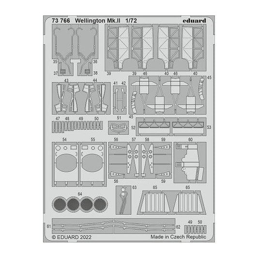 eduard 73766 1 72 wellington mk ii for air pre painted