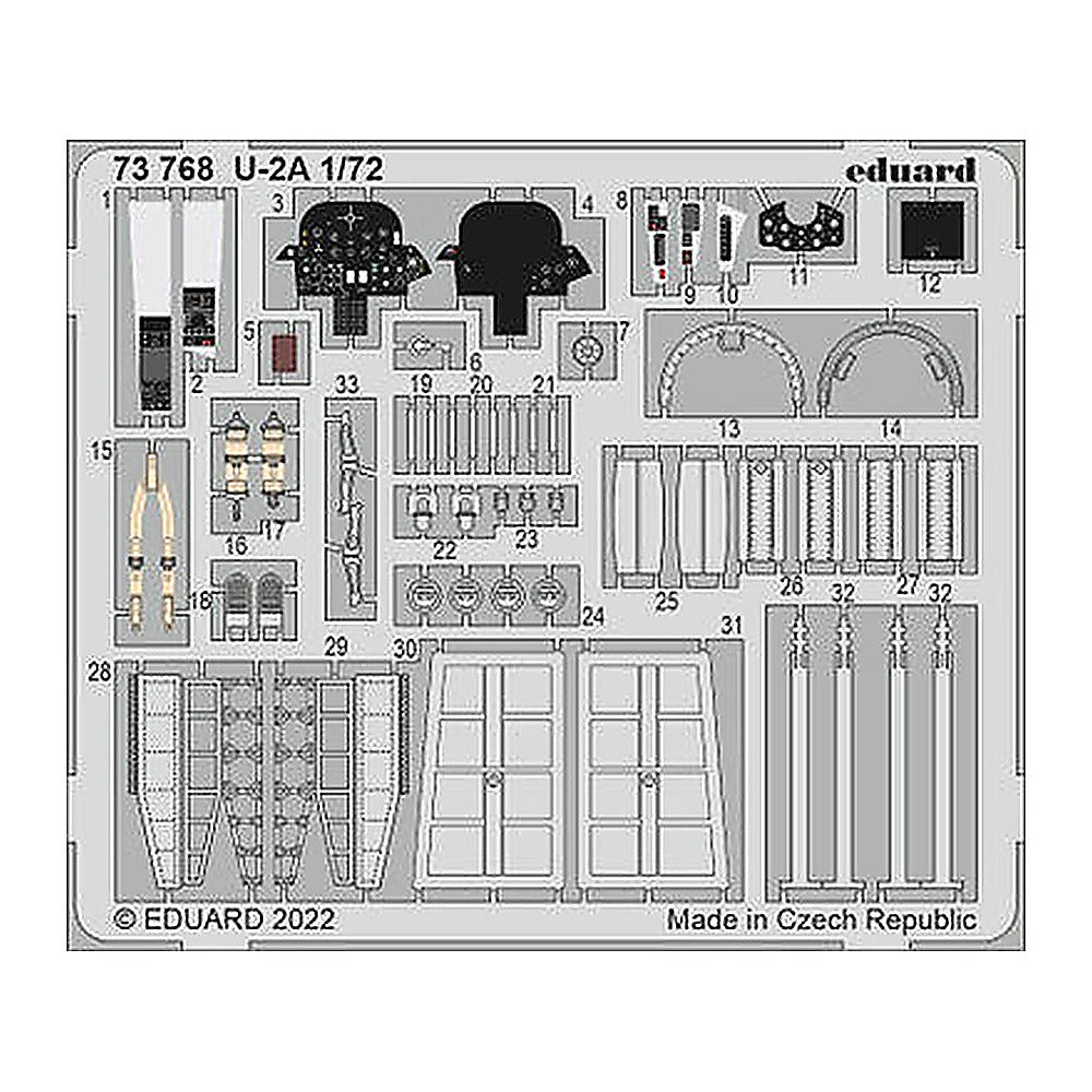 eduard 73768 1 72 for hbb pre painted photo etch detail set