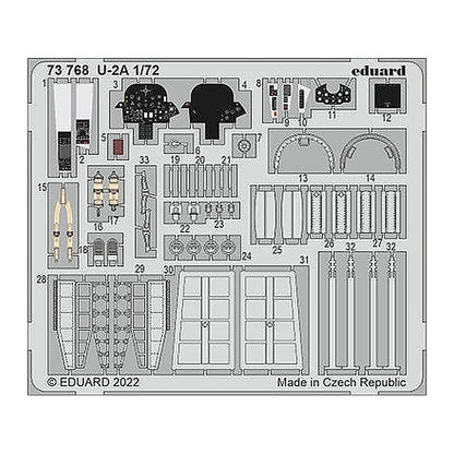 eduard 73768 1 72 for hbb pre painted photo etch detail set