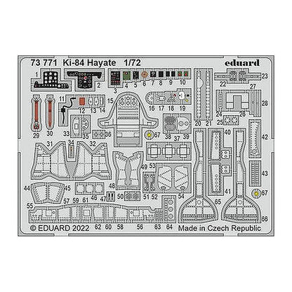 eduard 73771 1 72 ki 84 hayate for arma hobby