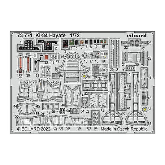 eduard 73771 1 72 ki 84 hayate for arma hobby