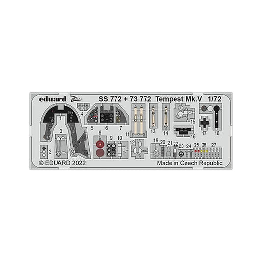 eduard 73772 1 72 tempest mk v forairfixpre painted