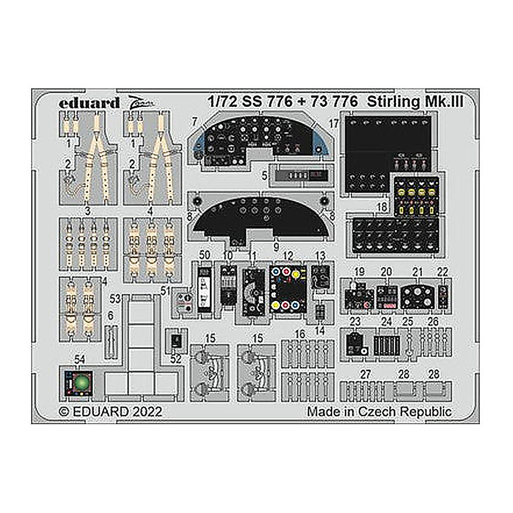 eduard 73776 1 72 stirling mk iii for italeri