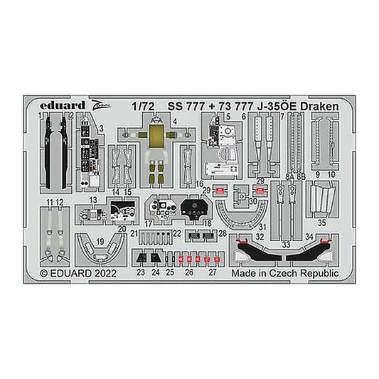 eduard 73777 1 72 j 35oe draken for hasegawa hobby 2000
