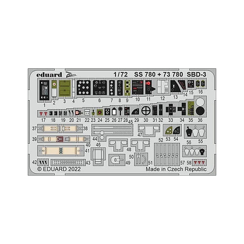eduard 73780 1 72 sbd 3 for flyhawk photo etch detail set