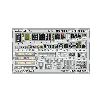 eduard 73780 1 72 sbd 3 for flyhawk photo etch detail set