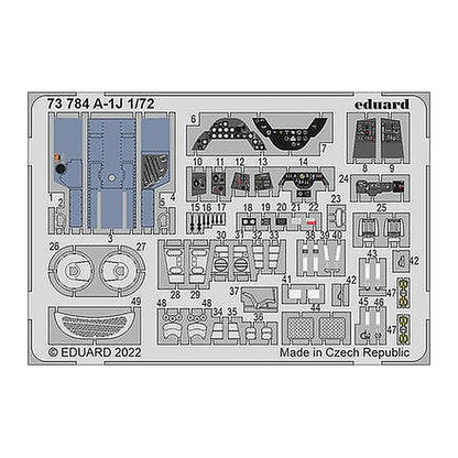 eduard 73784 1 72 a 1j for hasegawa hobby 2000