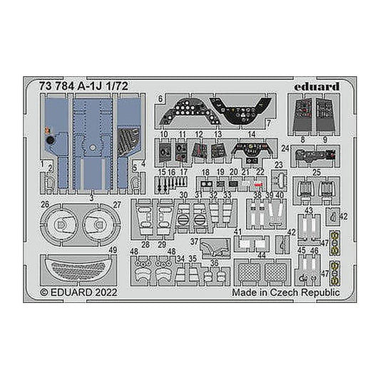 eduard 73784 1 72 a 1j for hasegawa hobby 2000