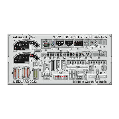 eduard 73789 1 72 ki 21 ib for icm photo etch detail set