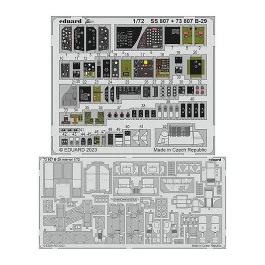 eduard 73807 1 72 b 29 interior